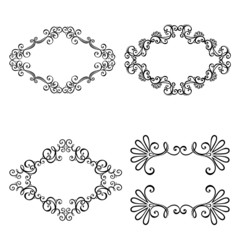 Decorative Ornamental Frame for Text. Design element