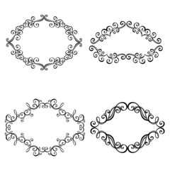 Decorative Ornamental Frame for Text. Design element