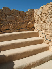 ancient sinogoga in fortress Masada
