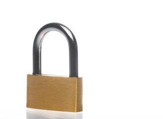 metal padlock with space for text