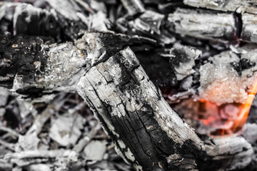 abstract background of burning coals