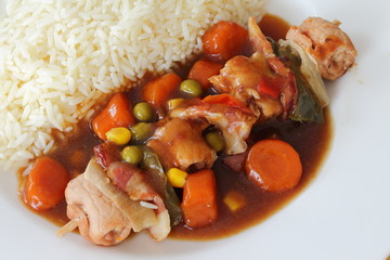 Shashlik w rice