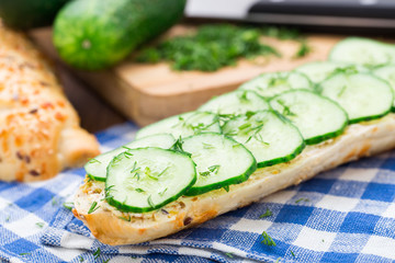 Fresh vegetable sandwich