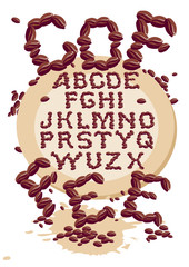 coffee alphabet