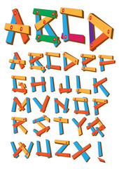wooden alphabet