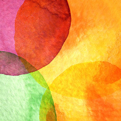 Obraz premium Abstract watercolor circle painted background