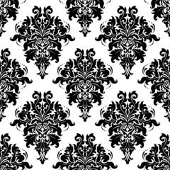 Ornate bold foliate seamless pattern