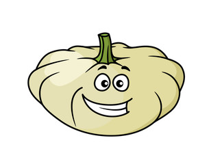 Happy cartoon pumpkin