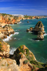 Obraz premium Ponta de Piedade in Lagos, Algarve region, Portugal