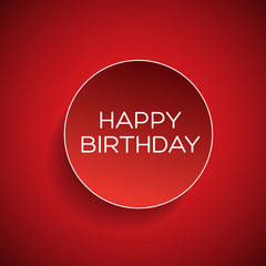 Happy birthday badge