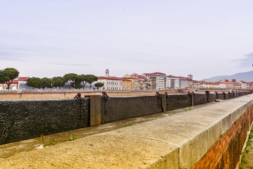 Protection bulkheads to river Arno