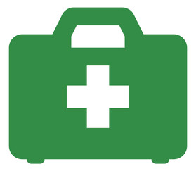 First aid kit vector icon