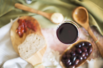 Red Wine High Angle