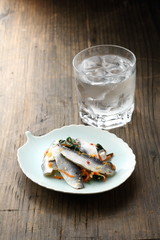 焼酎とままかり