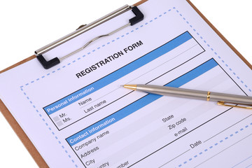 Registration form.