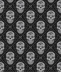 Day of the Dead Seamless Pattern