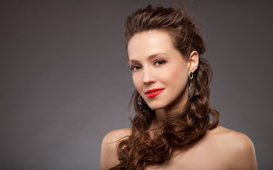 Fototapeta premium beauty woman portrait of teen girl