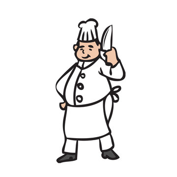 Chef with big knife