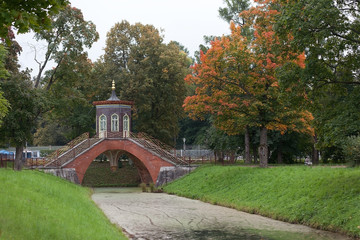 Alexander Park. Cross most.Tsarskoe village.