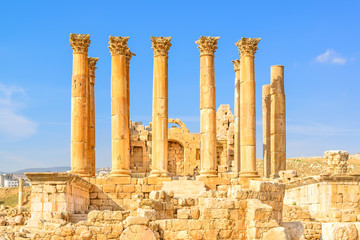 The Temple of Artemis is a Roman temple in Gerasa, Jordan