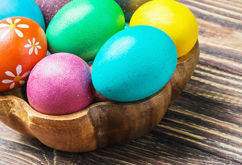 Colorful easter eggs