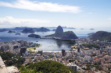 Fotobehang Rio de Janeiro. Algemeen beeld van de stad. © galina_savina