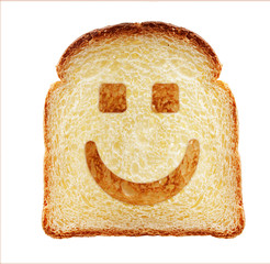 Toast isolated.