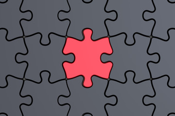 Obraz premium ジグソーパズルのCG