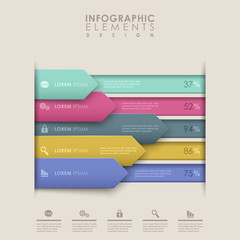 Fototapeta premium abstract bar chart infographics