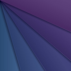 Abstract background with blue and purple paper layers