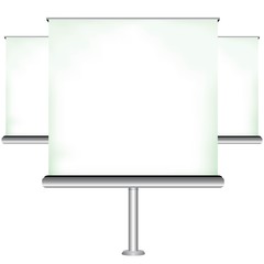 blank projection screen