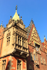 city hall in wroclaw, reinassance landmark