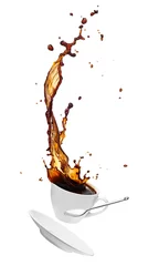 Foto op Plexiglas coffee splash © Okea