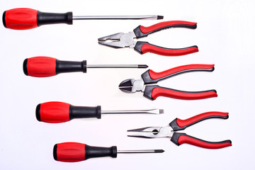 Screwdriver and pliers