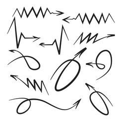 Obraz premium sketch arrows, comic arrows