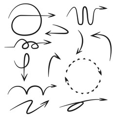 sketch arrows, comic arrows