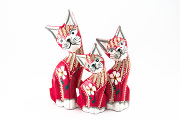 wood doll cat
