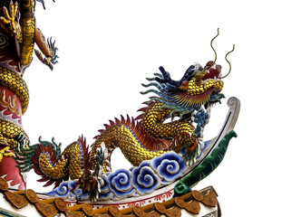 Chinese dragon image in Chinese temple