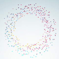 Colorful bright round circle design element
