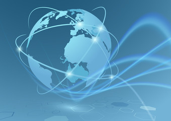 Fototapeta na wymiar Global trade connections travel communication relations