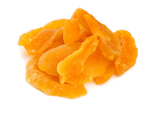 dried melon isolated on white background