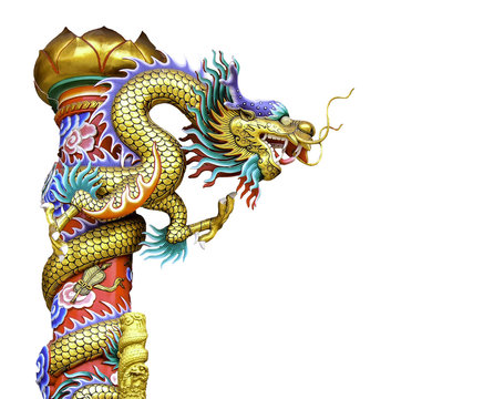 Chinese dragon image in Chinese temple