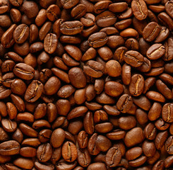 Brown coffee beans