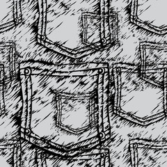 jeans pocket seamless