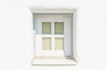 Fototapeta na wymiar Greece window santorini style