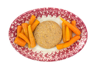 Vegetable burger with carrots