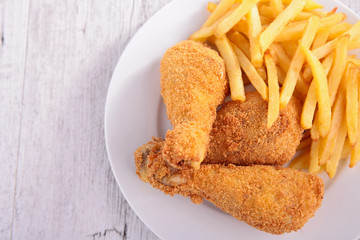 fried crispy chicken