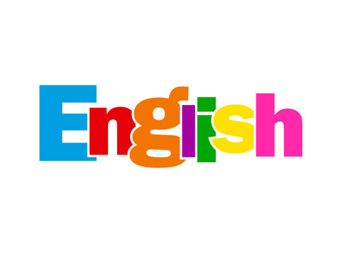 "ENGLISH" Letter Collage (language learn class course england)