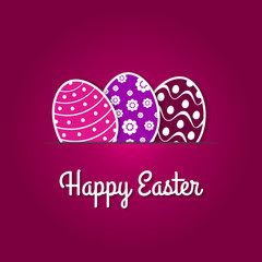 Paper easter egg card.