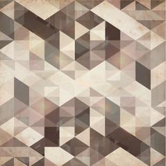 Abstract Retro Geometric Background, Vector illustration